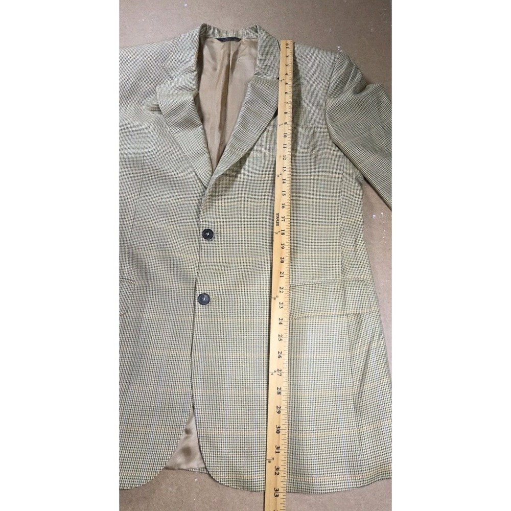 Brooks Brothers Golden‎ Fleece HOUNDSTOOTH Wool Silk Sportcoat Blazer 43L - Picture 6 of 15